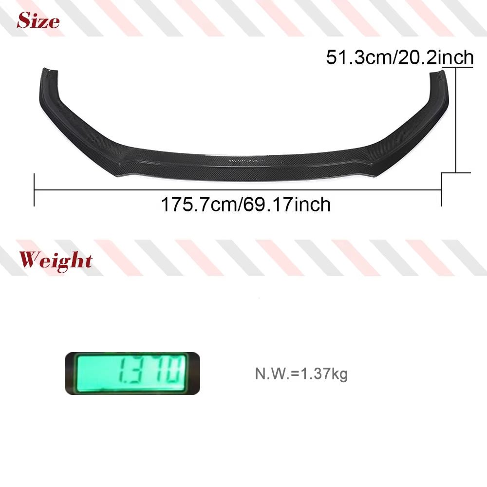 Audi A5 S - line / S5 Karbon Fiber Ön Tampon Lip Splitter (2017 - 2019) - Tamekipman