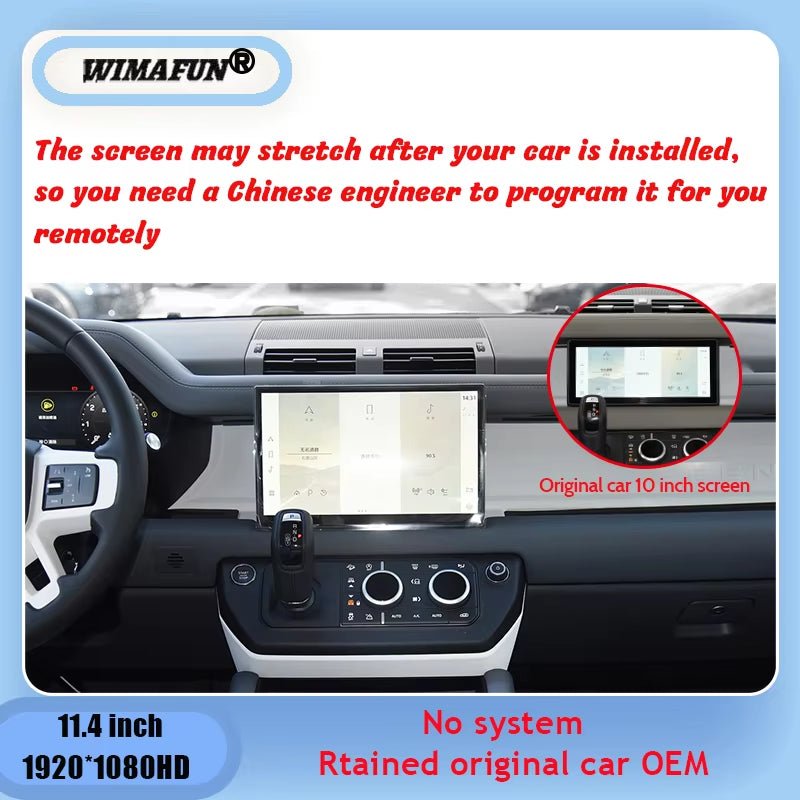 Defender L663 2020 - 2025 11.4” Tesla Ekran Android CarPlay - Tamekipman
