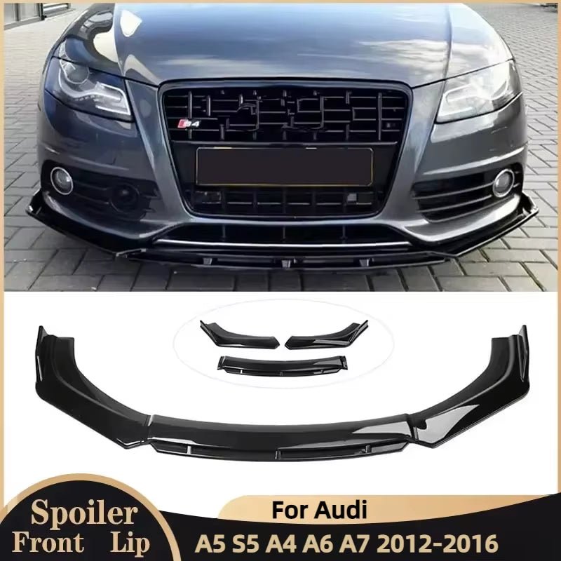 For Audi A5 S5 A4 A6 A7 2012 2023 2014 2015 2016 Front Lip Chin Bumper Spoiler Splitter Bodykit Diffuser Trim Cars Accessories - Tamekipman