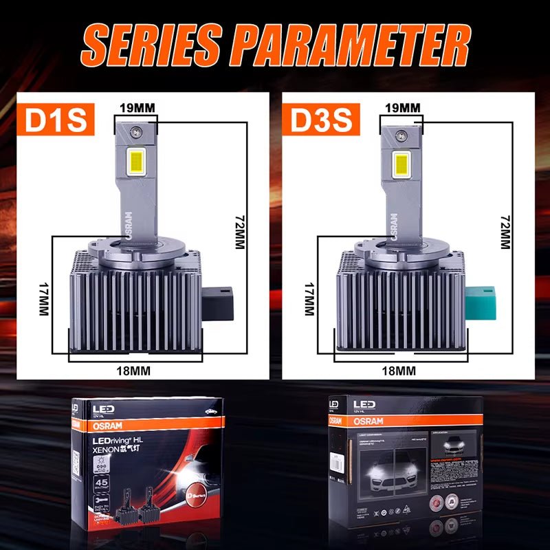 OSRAM Orijinal D1S D3S LED Far Ampulü | HID Xenon Yükseltme Canbus Plug & Play 90W - Tamekipman