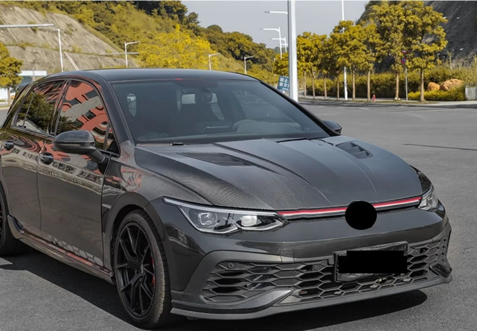 Volkswagen Golf 8 GTI R - Line Karbon Fiber Kaput Motor Kaputu - Tamekipman