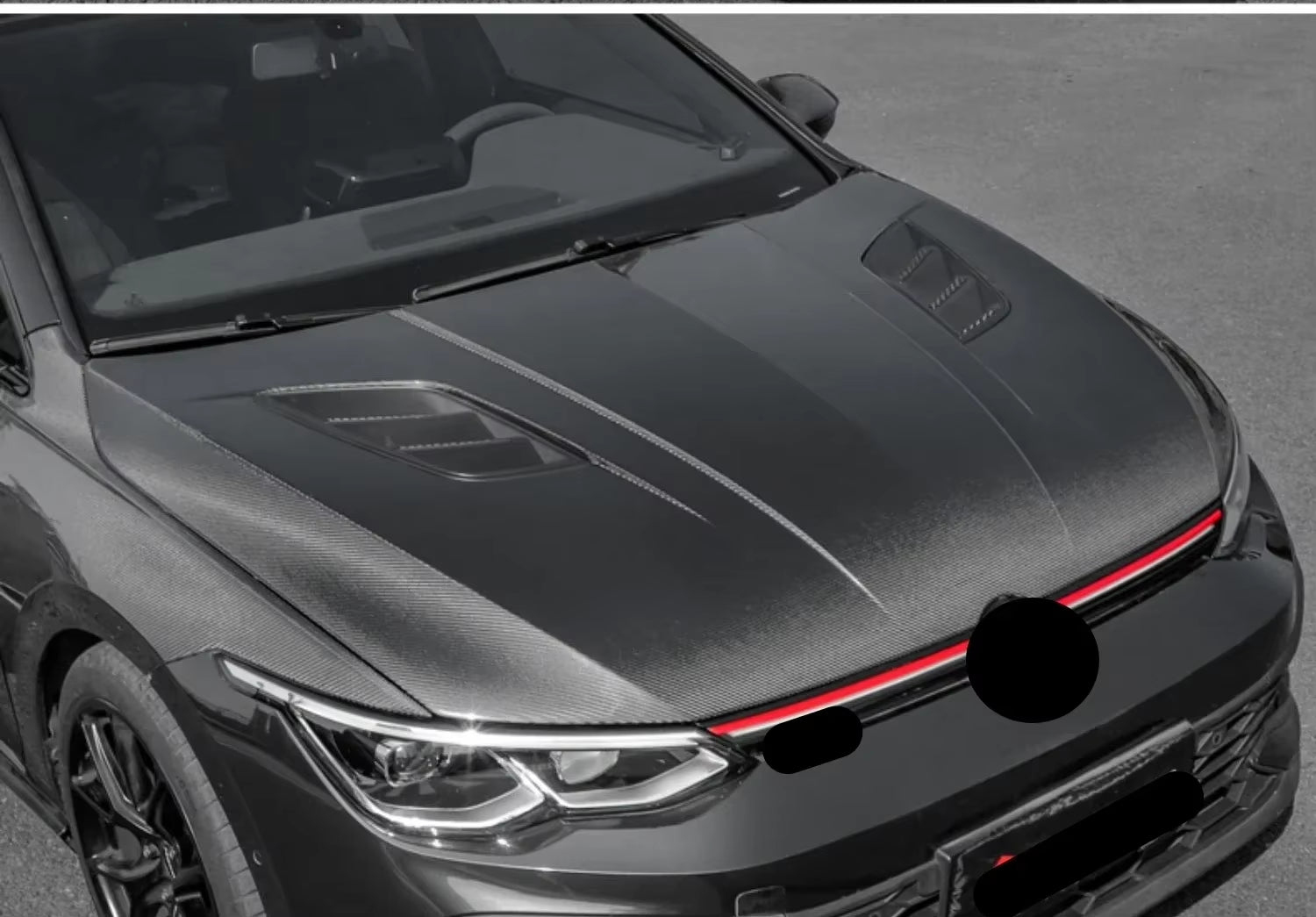 Volkswagen Golf 8 GTI R - Line Karbon Fiber Kaput Motor Kaputu - Tamekipman