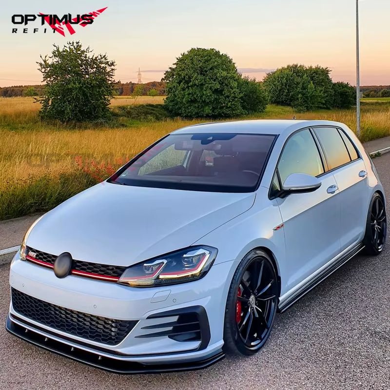 VW Golf MK7/7.5 GTI R Ön Lip Spoyler | 2013 - 2020 Ön Tampon Modifikasyon Kiti - Tamekipman