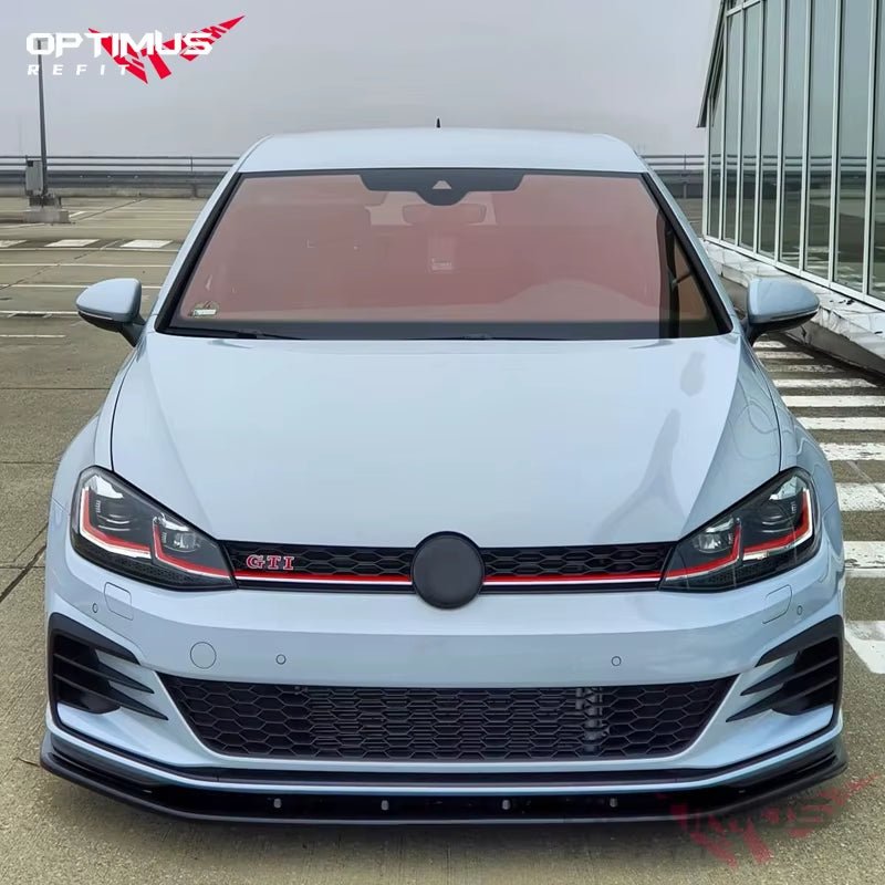 VW Golf MK7/7.5 GTI R Ön Lip Spoyler | 2013 - 2020 Ön Tampon Modifikasyon Kiti - Tamekipman