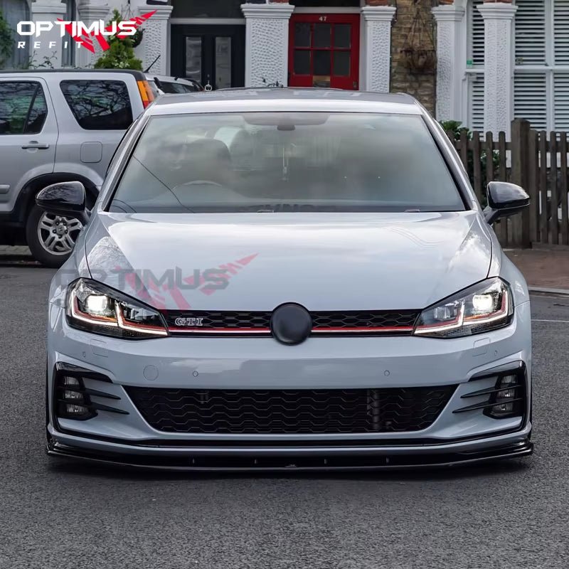 VW Golf MK7/7.5 GTI R Ön Lip Spoyler | 2013 - 2020 Ön Tampon Modifikasyon Kiti - Tamekipman