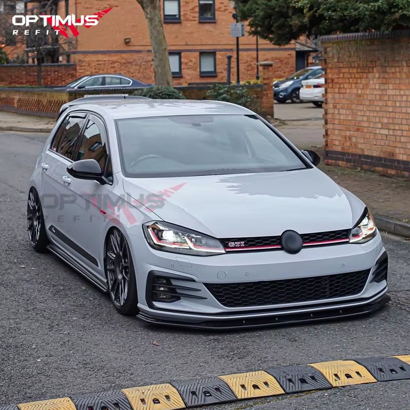 VW Golf MK7/7.5 GTI R Ön Lip Spoyler | 2013 - 2020 Ön Tampon Modifikasyon Kiti - Tamekipman
