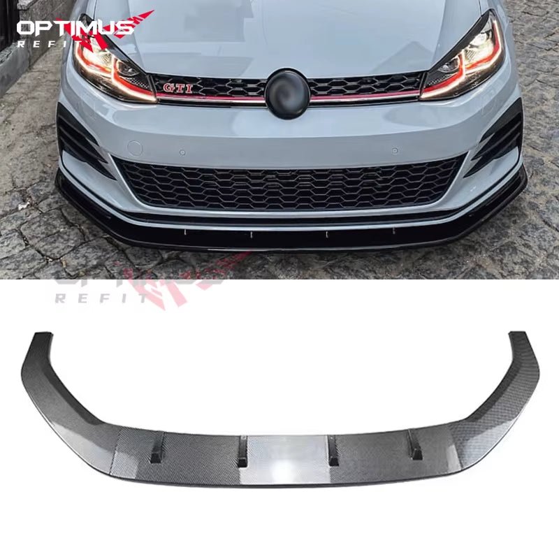 VW Golf MK7/7.5 GTI R Ön Lip Spoyler | 2013 - 2020 Ön Tampon Modifikasyon Kiti - Tamekipman