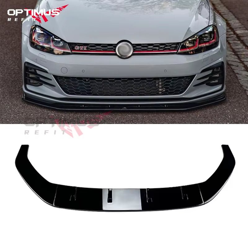 VW Golf MK7/7.5 GTI R Ön Lip Spoyler | 2013 - 2020 Ön Tampon Modifikasyon Kiti - Tamekipman